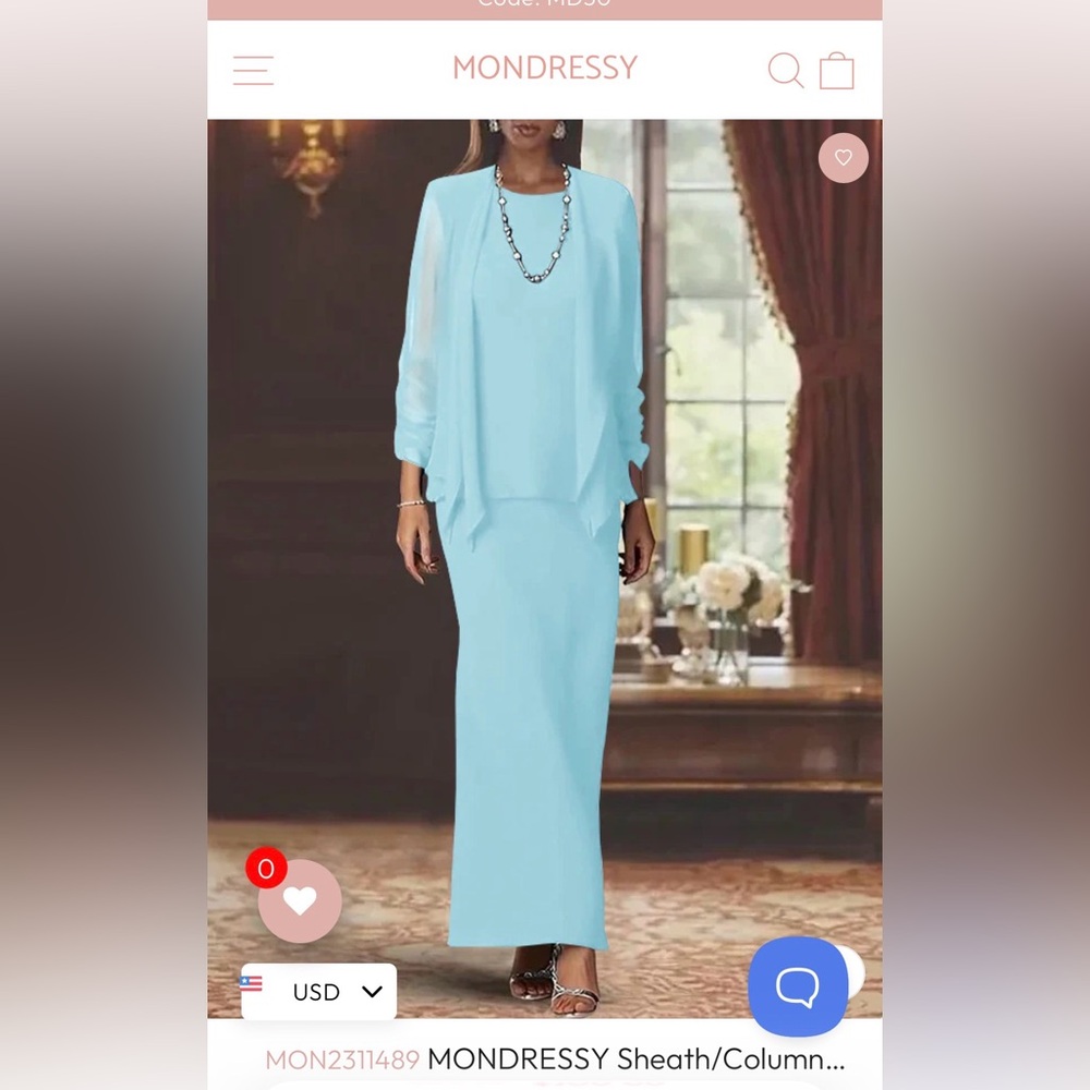 Elegant Women's Blue Skirt Set